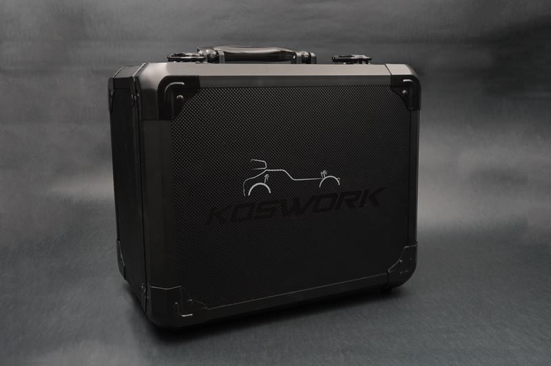 KOS32301-NB4 Koswork Mini Black Aluminum Carry Case w/Flysky Noble NB4 foam
